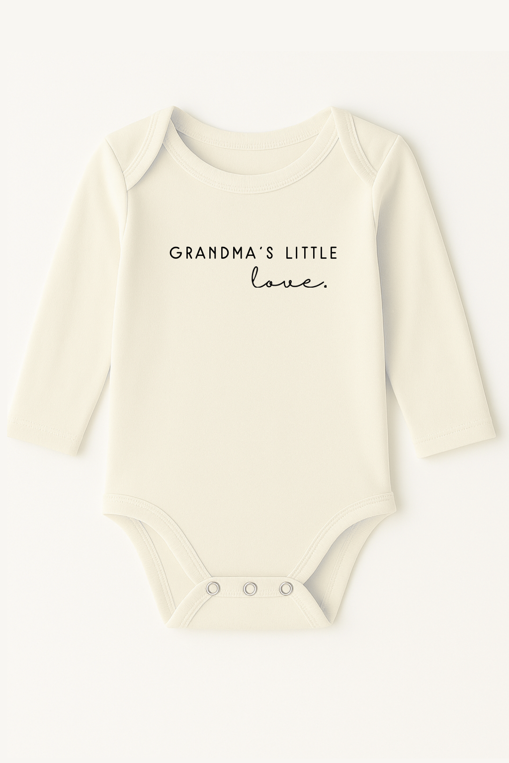Grandma's Little Love Organic Baby Bodysuit Long Sleeve
