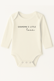 Grandma's Little Love Organic Baby Bodysuit Long Sleeve