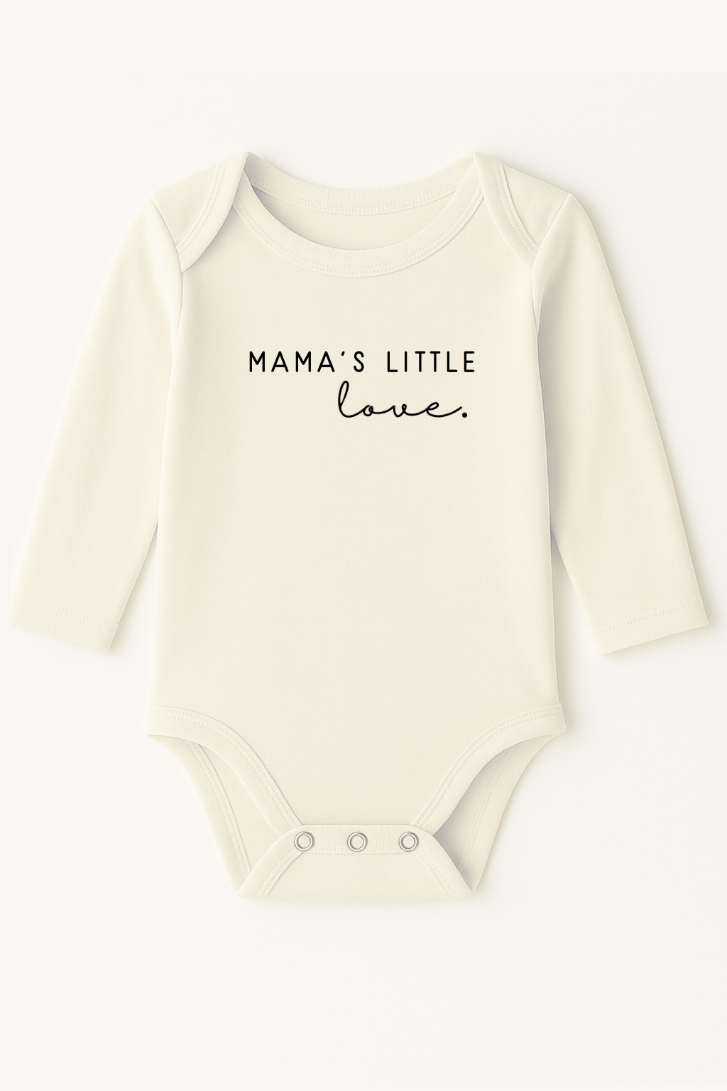 Mama's Little Love Organic Cotton Baby Bodysuit Long Sleeve