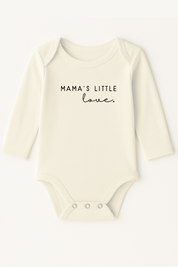 Mama's Little Love Organic Cotton Baby Bodysuit Long Sleeve