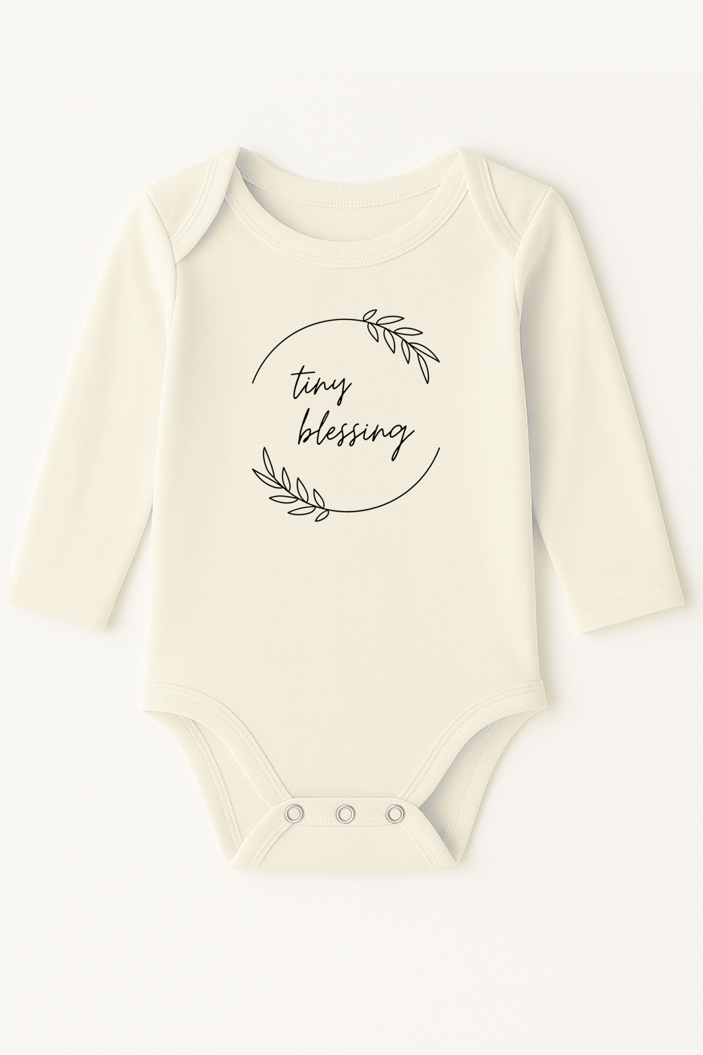 Tiny Blessing Organic Cotton Baby Bodysuit Long Sleeve