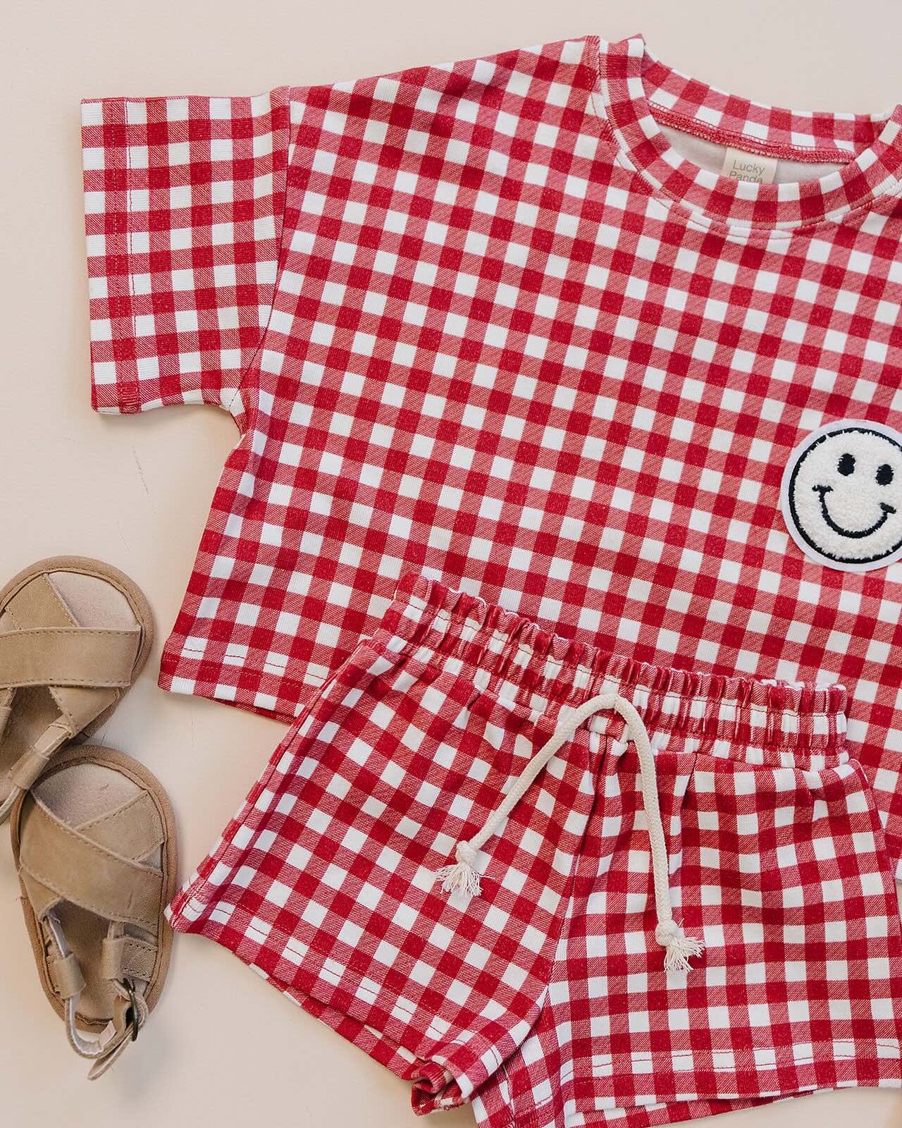 Shorts Set | Red Gingham