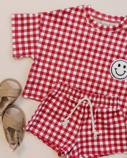 Shorts Set | Red Gingham