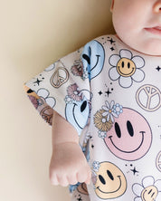 Short Sleeve Bubble Romper | Groovy Girl