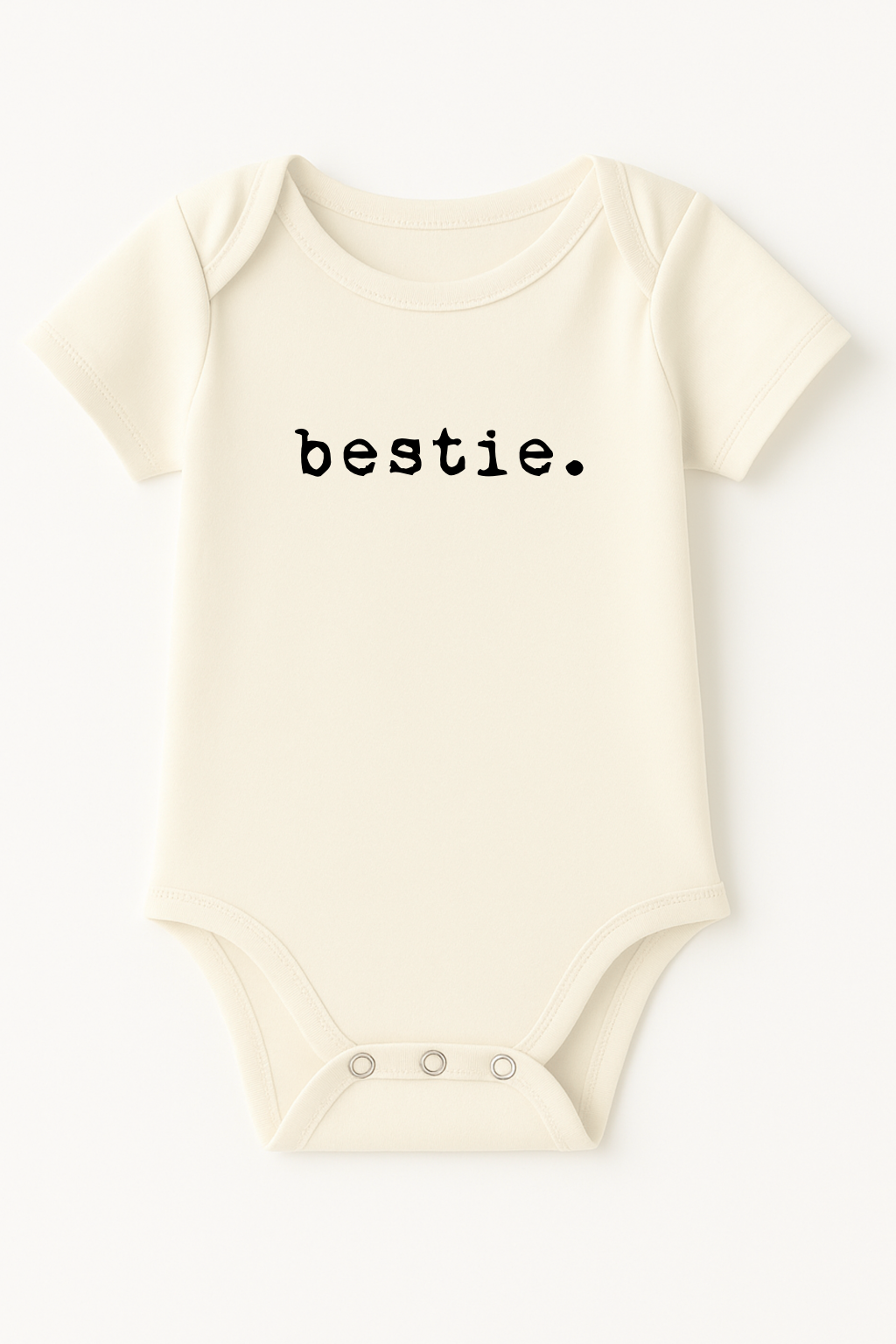Bestie Organic Cotton Baby Bodysuit Short Sleeve