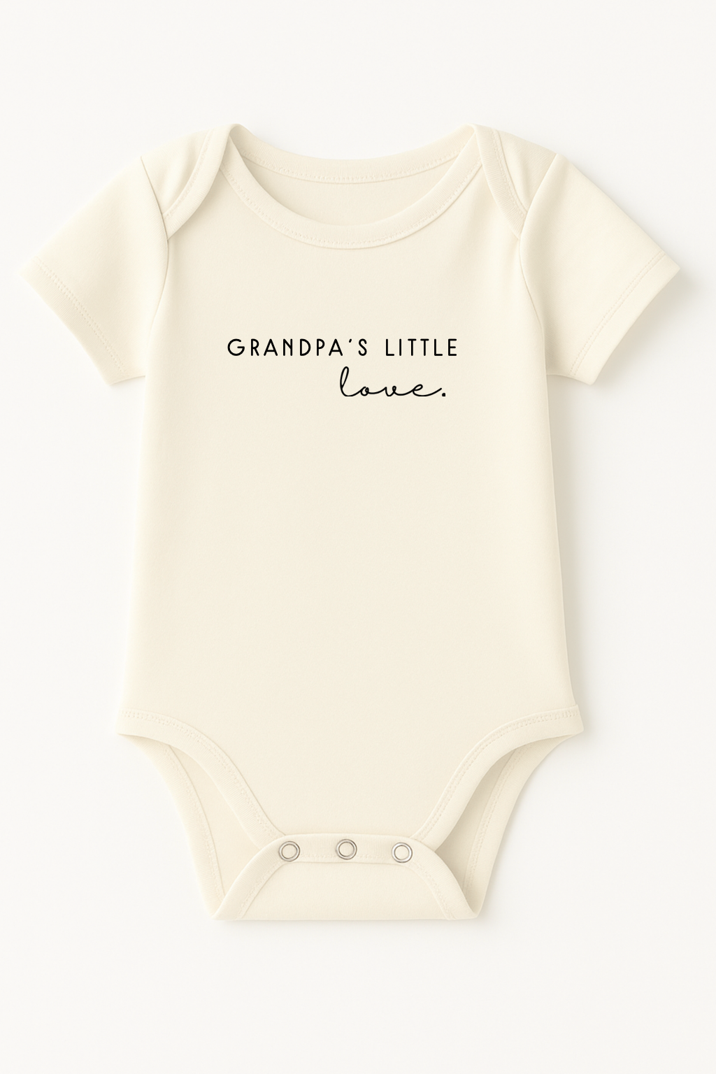 Grandpa's Little Love Organic Baby Bodysuit Short Sleeve