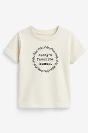 Daddy’s Favorite Human Organic Cotton Kids T-Shirt Short Sleeve