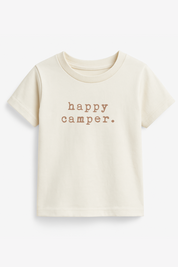 Happy Camper Clay Organic Cotton Short Sleeve Toddler T-Shirt