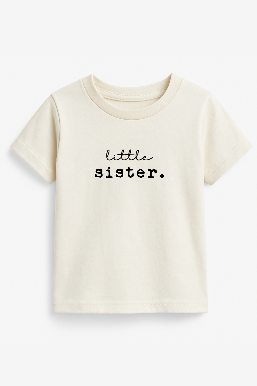 Little Sister Organic Cotton Kids T-Shirt Short Sleeve