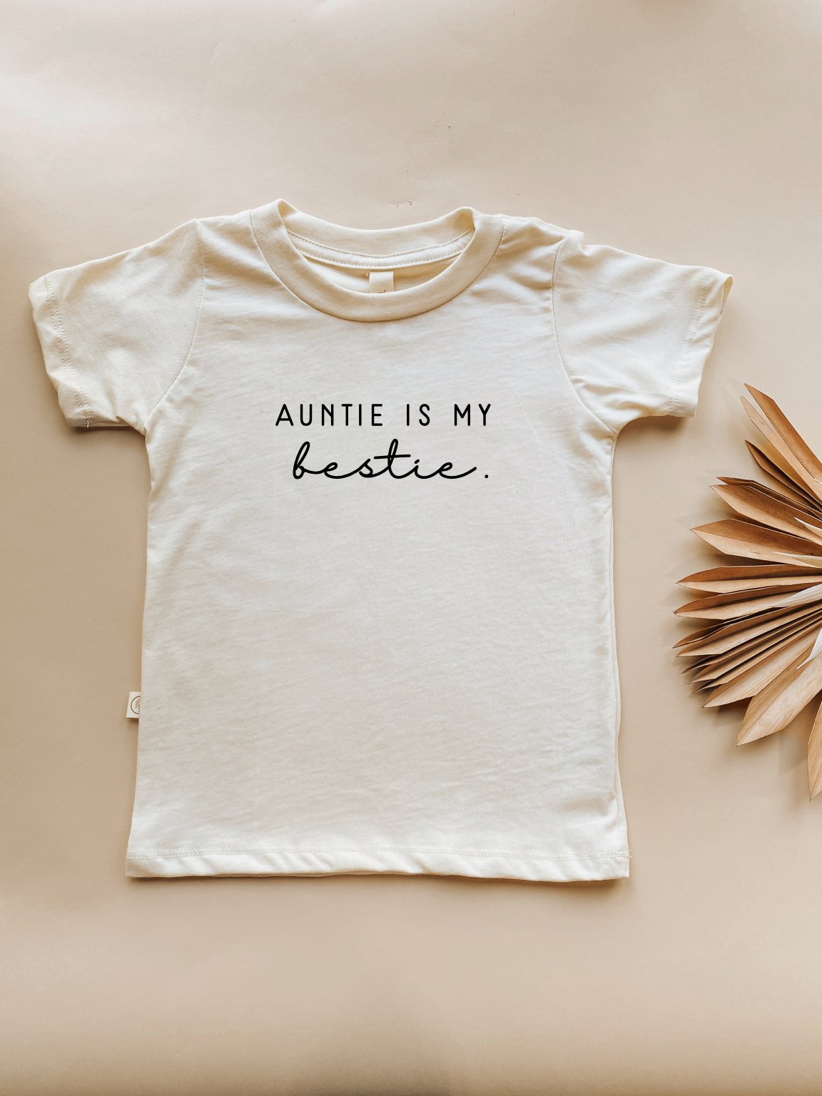 Auntie is my Bestie Kids T-shirt Organic Cotton Short Sleeve