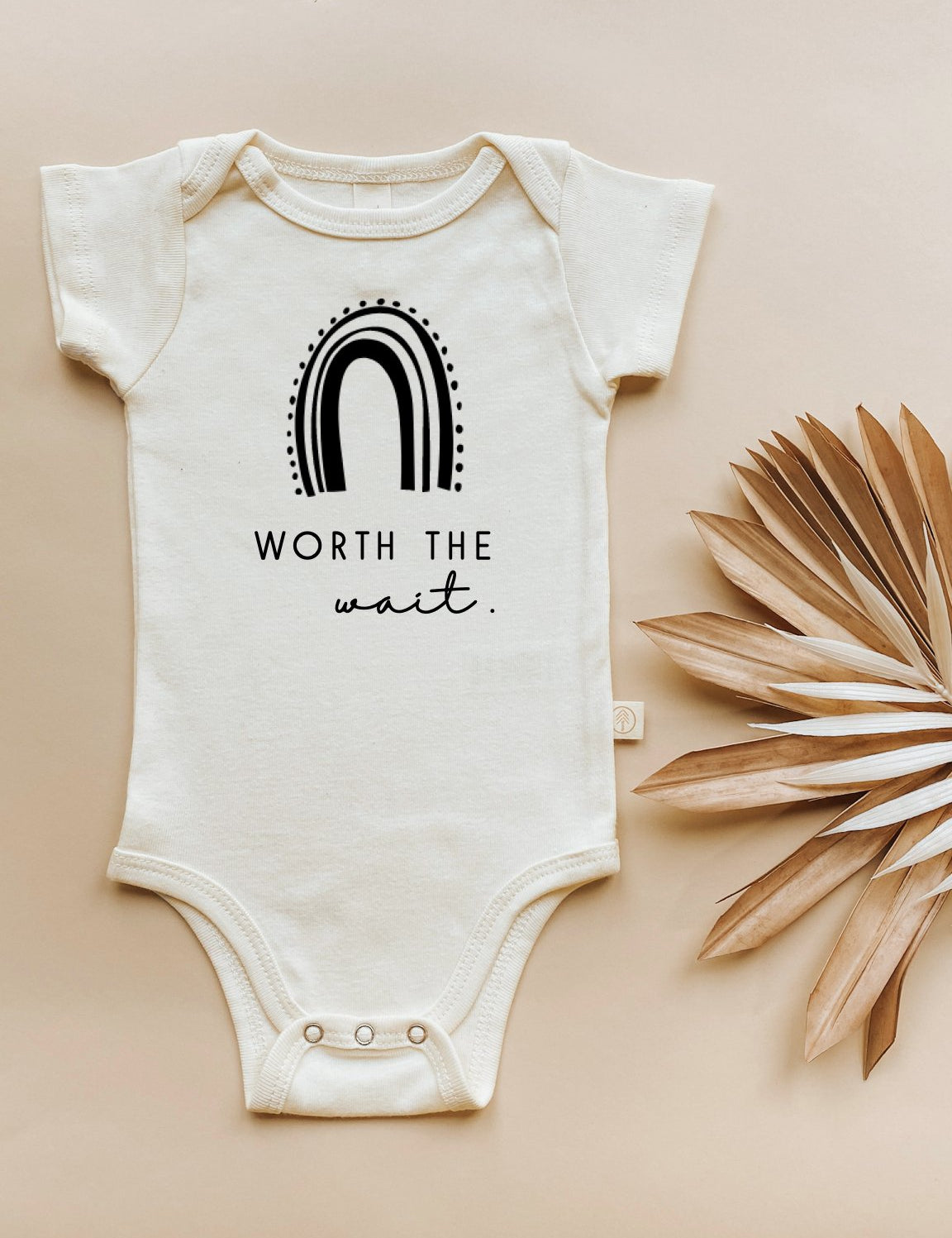 Worth the Wait Organic Baby Bodysuit