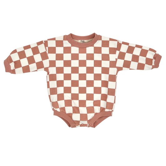 Checkered Bubble Romper - Posey