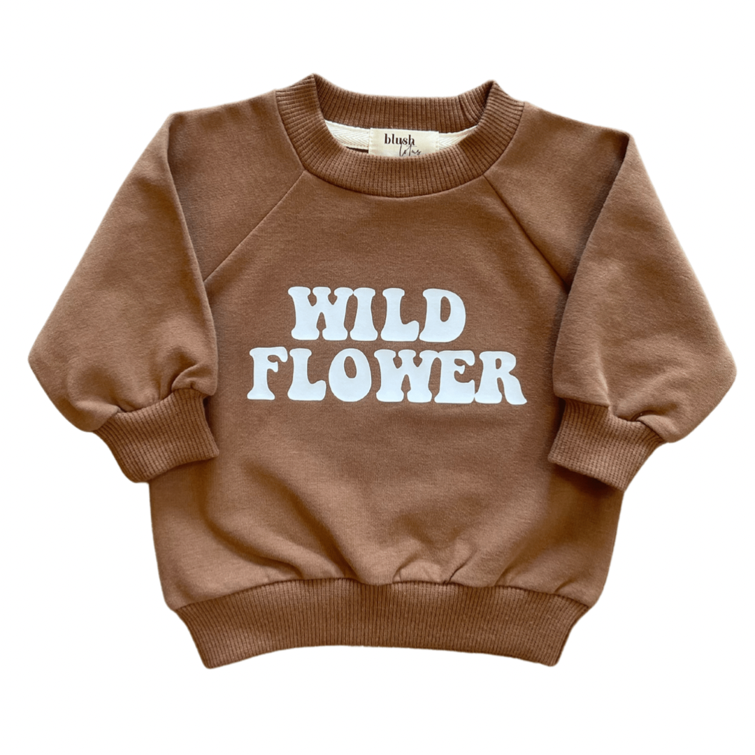 Wild Flower Sweater | Retro | Almond