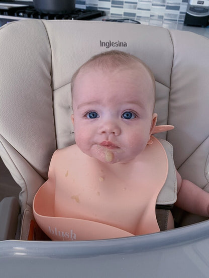 Blush Lotus Silicone Bib