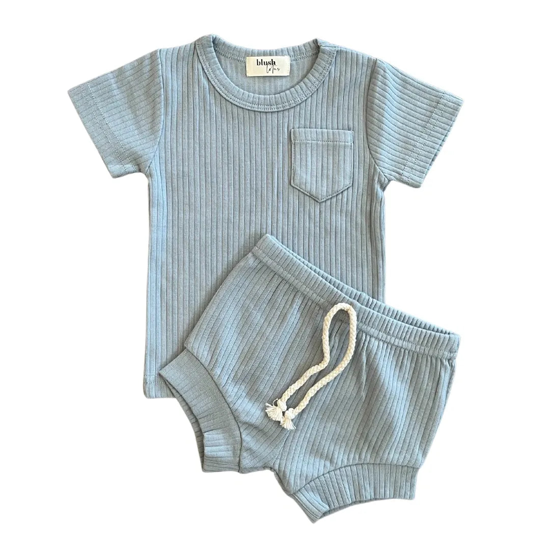 Wyatt Set - Dusty Blue