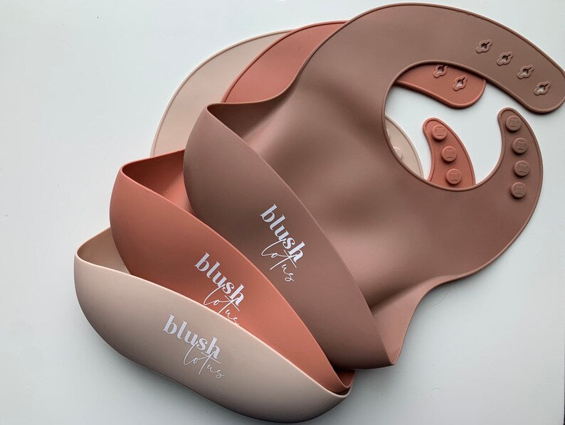 Blush Lotus Silicone Bib