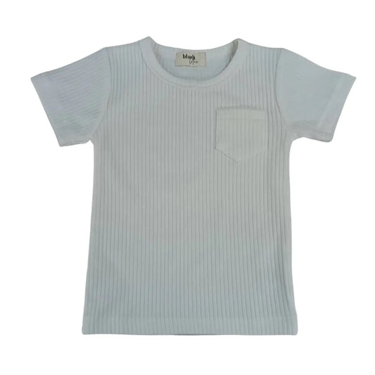 Drew Pocket Tee | Snow