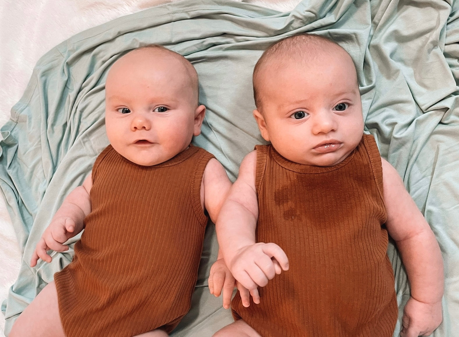 Ribbed Bodysuit - SLEEVELESS - Cognac