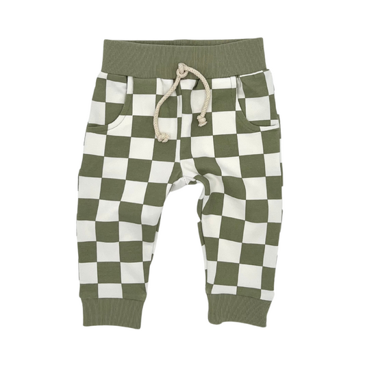 Checkered Jogger -  Spruce